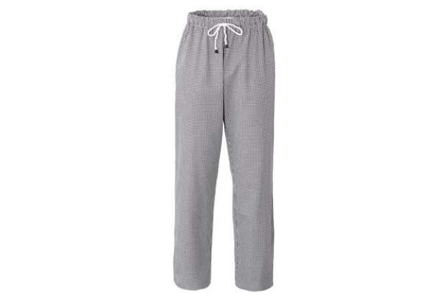 Immagine di Pantalone cuoco Plutone - unisex - taglia M - bianco/quadretti neri - Giblor's