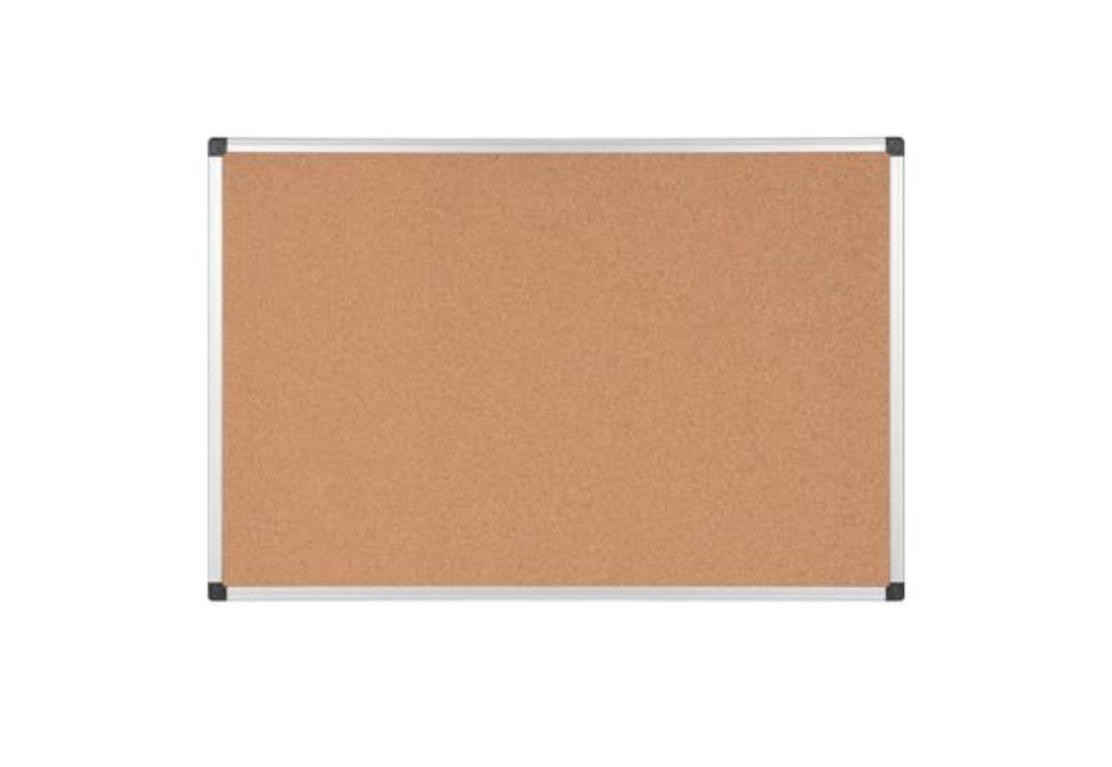 Immagine di Lavagna - 60 x90 cm - superficie in sughero - cornice in alluminio - Starline