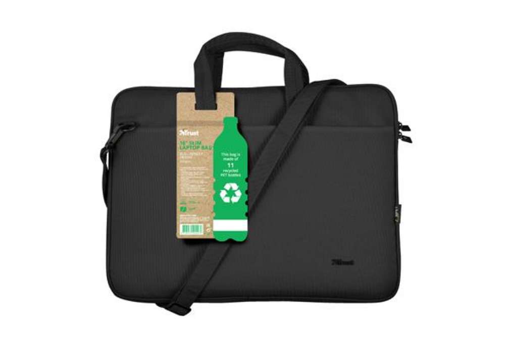 Immagine di Borsa per notebook - Bologna - ecocompatibile - da 16" -  nero - Trust