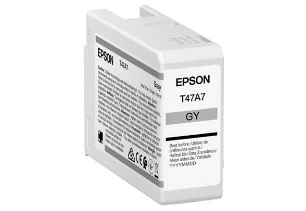 Immagine di Epson - Cartuccia UltraCrome Pro 10 - Grigio - C13T47A700 - 50 ml
