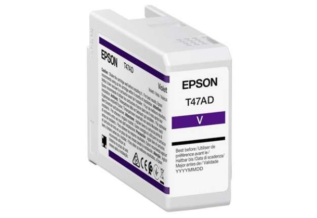 Immagine di Epson - Cartuccia UltraCrome Pro 10 - Viola - C13T47AD00 - 50 ml