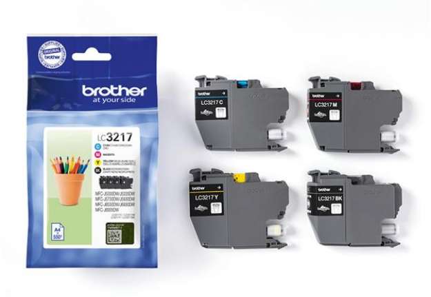 Immagine di Brother - 4 Cartucce - BK/C/M/Y - LC3217VAL - 550 pag