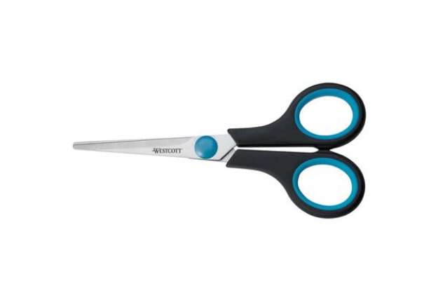 Immagine di Forbici Westcott Soft Grip Easy Grip blu/nero simmetriche 14 cm E-30250 00