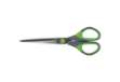 Immagine di Forbici in blister Q-Connect Softgrip lame simmetriche grigio/verde 17,5 cm KF00753