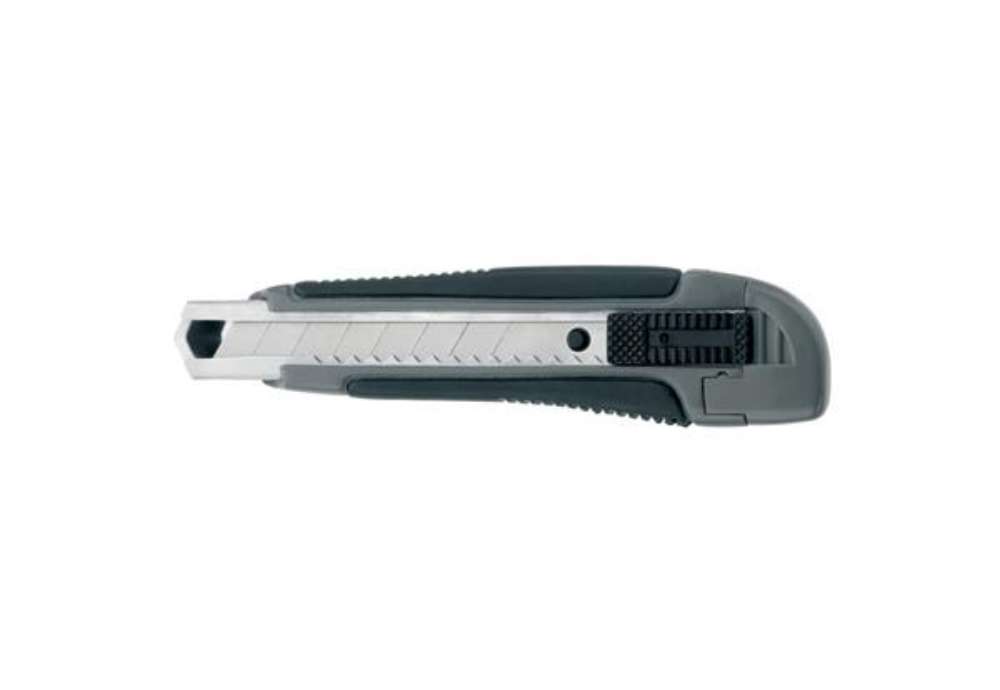 Immagine di Cutter Westcott Premium larghezza lama 18 mm - guida lama metallo grigio / nero nero  E-84005 00