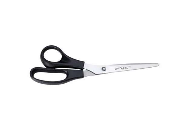 Immagine di Forbici per mancini Q-Connect nero 21 cm  E-KF15757 IA