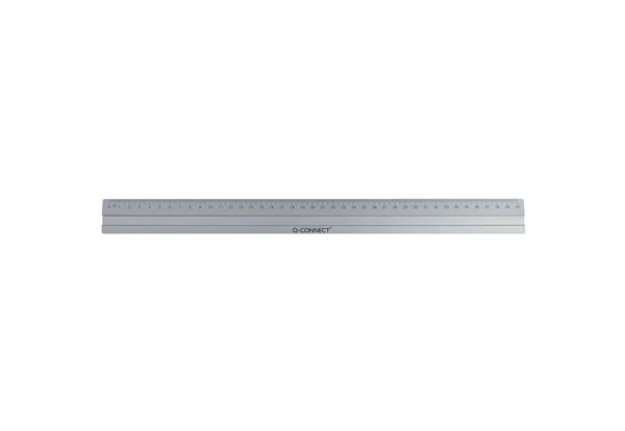 Immagine di Righello Q-Connect alluminio argento 40 cm KF03679