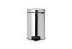 Immagine di Pattumiera a pedale Brabantia Inox New Icon 12L 24x32,5x40 cm 12 litri Inox Lucido - 113581