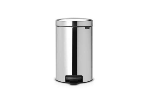 Immagine di Pattumiera a pedale Brabantia Inox New Icon 12L 24x32,5x40 cm 12 litri Inox Lucido - 113581