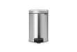 Immagine di Pattumiera a pedale Brabantia Pedal Bin New Icon 24x32,5x40 cm Inox Satinato 12 litri - 113604