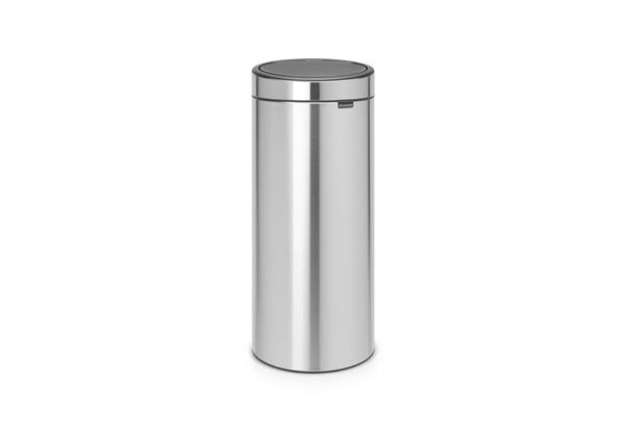 Immagine di Pattumiera Brabantia Touch Bin New 29,5x32x72 cm 30 litri Inox Satinato - 115349