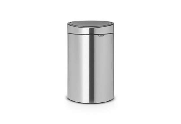 Immagine di Pattumiera Brabantia Touch Bin New 30,2x43,5x72,7 cm 40 litri Inox Satinato - 114823