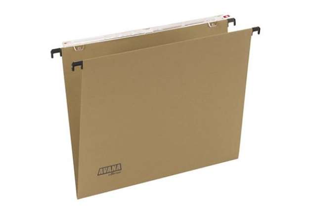 Immagine di Cartelle sospese orizzontali per cassetti AVANA 39 cm fondo a V avana Conf. 50 pezzi - 060/390 Beta