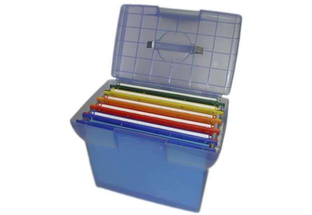 Immagine di Valigetta per cartelle sospese ARIANNA completa di 5 cartelle - interasse 33 cm 37x25x30 cm assortit