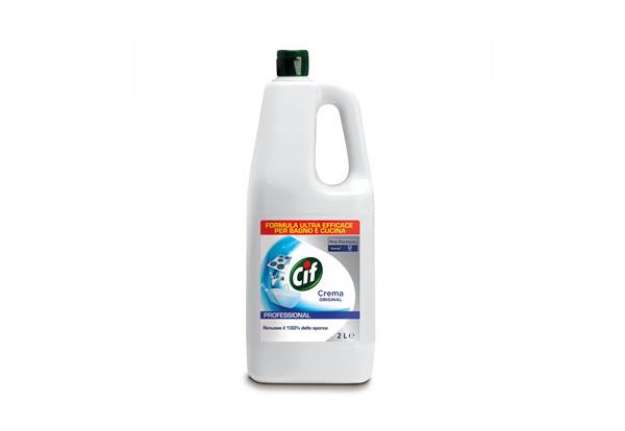 Immagine di Crema sgrassante professionale Cif bianco Flacone 2 litri - 7508633