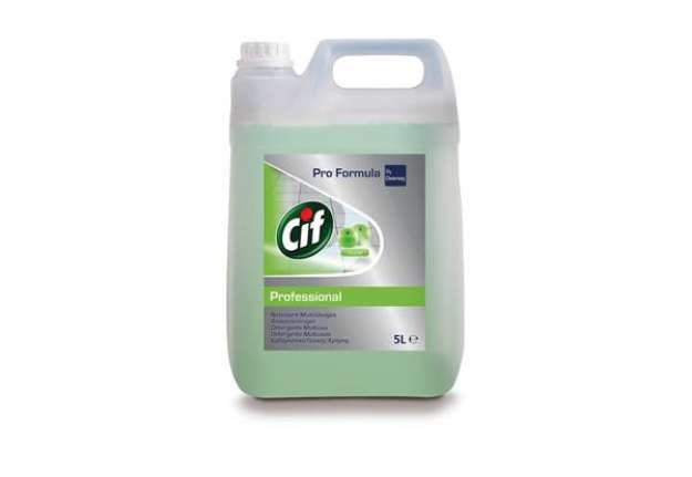 Immagine di Detergente liquido fragranza mela Cif tanica 5 L - verde 100958290