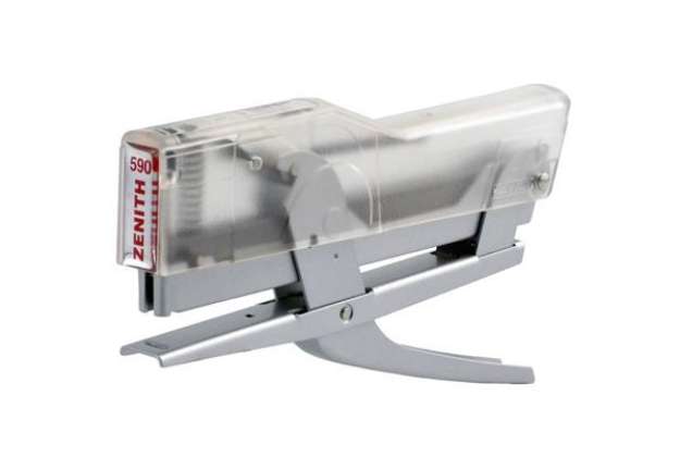 Immagine di Cucitrice a pinza ZENITH 590 fino a 30 fogli -Trasparente Alluminio 0205901047