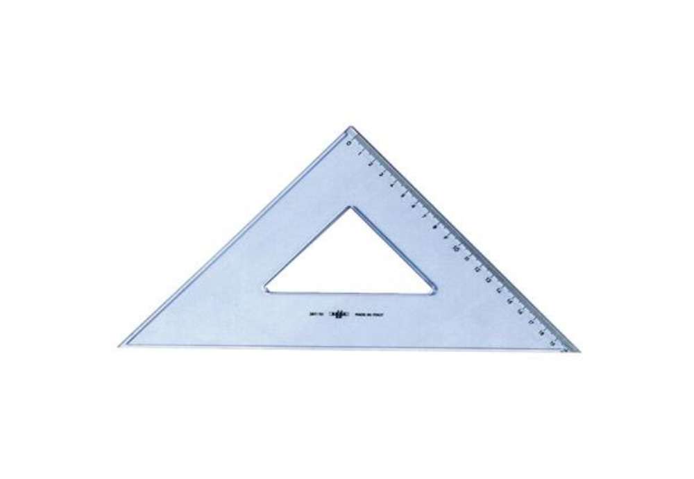 Immagine di Squadra ARDA Linea Uni plastica termoresistente fumé ottico trasparente 45° cm 35 - 28735SS