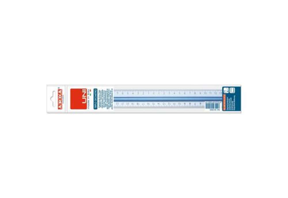 Immagine di Triplo decimetro ARDA Linea Uni plastica termoresistente fumé ottico trasparente 30 cm - 50130SS