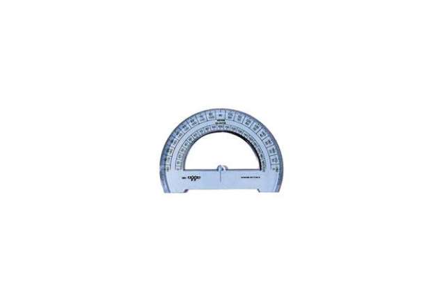 Immagine di Goniometro ARDA Linea Uni plastica termoresistente fumé ottico trasparente 180° 12 cm - 284SS
