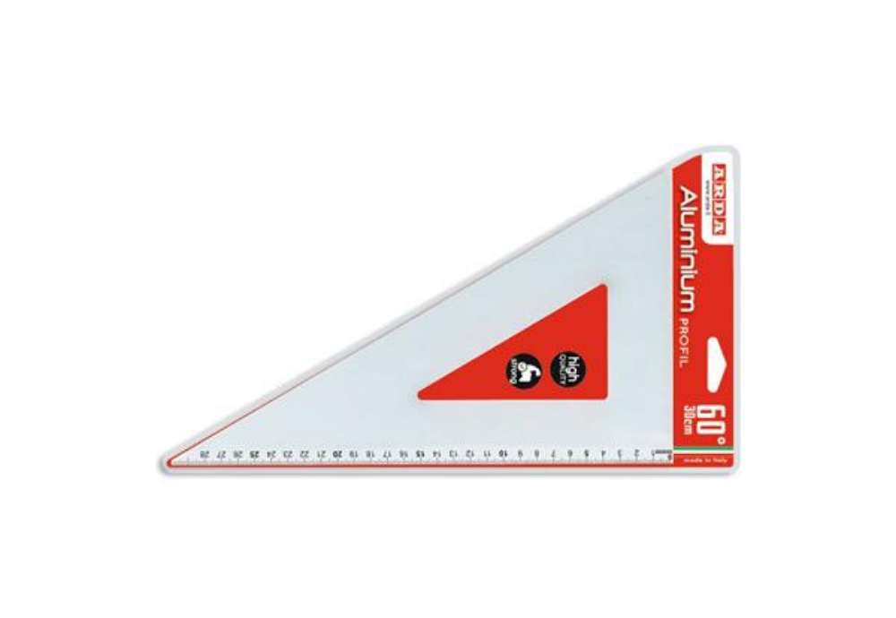 Immagine di Squadra in alluminio Arda Profil 60° 30 cm - 18132
