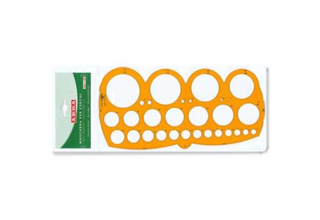 Immagine di Maschera per cerchi ARDA con smusso mm.1-55/80 polistirolo arancio bordo tirachina - 7126