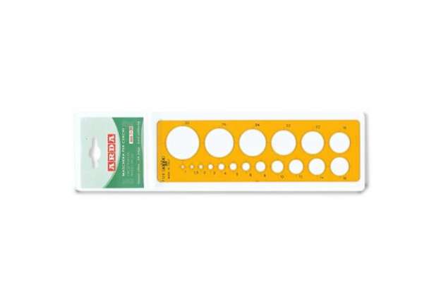 Immagine di Maschera per cerchi ARDA con smusso mm 1-30 polistirolo arancio bordo tirachina 7128