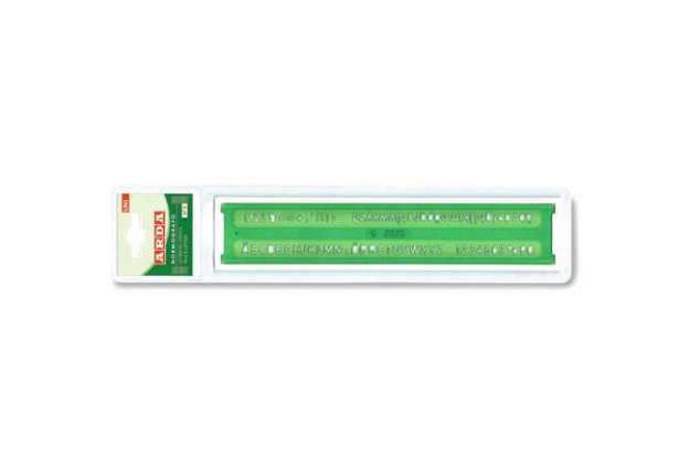 Immagine di Normografo ARDA Norme Uni K-resin caratteri 5mm 3005
