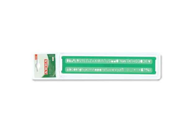 Immagine di Normografo ARDA Norme Uni K-resin caratteri 7mm 3007