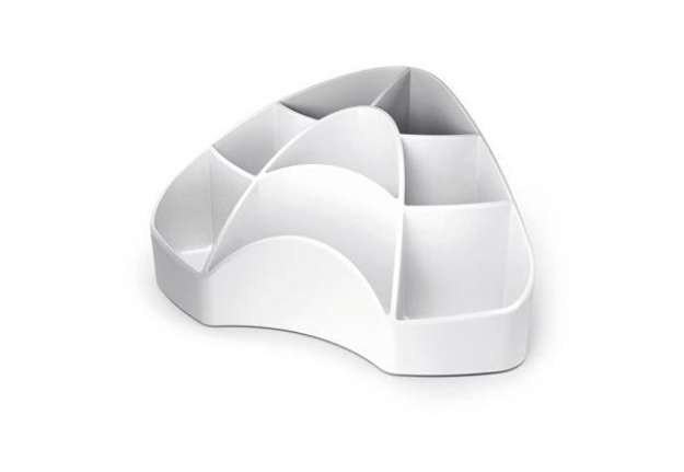 Immagine di Portaoggetti da scrivania ARDA Multipot Mydesk polistirene bianco 8 scomparti 18,5x12,3x9 cm - 7121B
