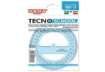 Immagine di Goniometro ARDA Linea Tecnoschool polistirolo termoresistente azzurro trasparente 360° 12 cm - 405SS