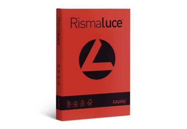 Immagine di Carta colorata Favini Rismaluce colori forti 90 g/m² A3 scarlatto Risma da 300 fogli - A66C313
