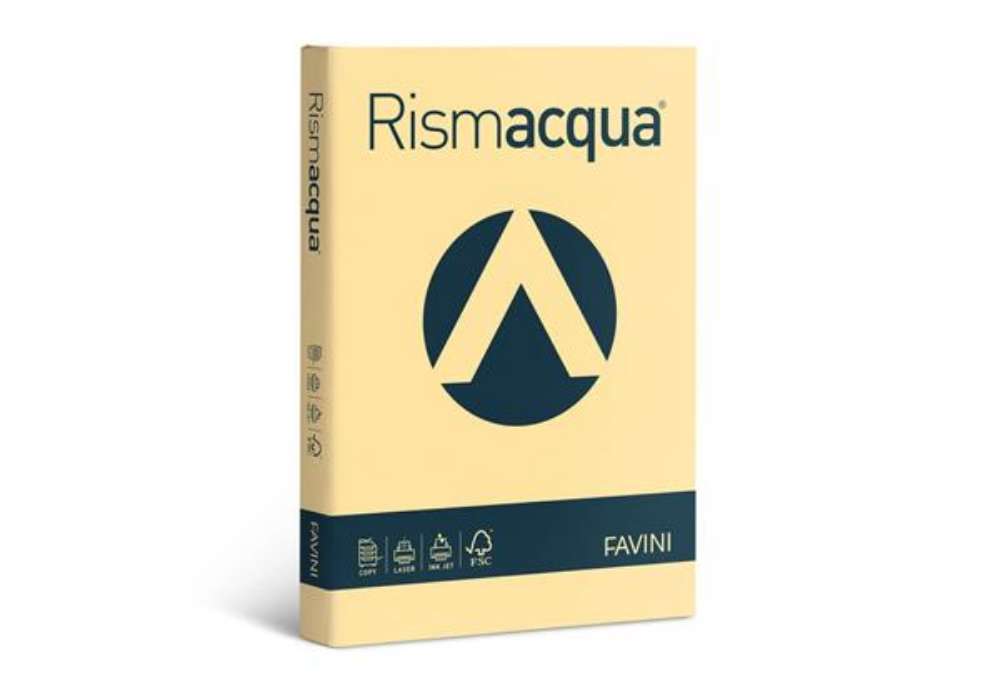 Immagine di Carta colorata Favini Rismacqua colori tenui 90 g/m² A4 camoscio 02 - Risma da 300 fogli - A66R304