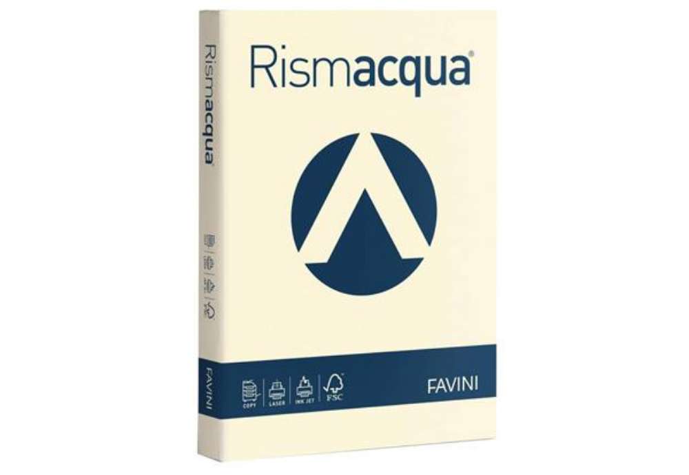 Immagine di Carta colorata Favini Rismacqua colori tenui 90 g/m² A4 avorio 110 - Risma da 300 fogli - A66Q304