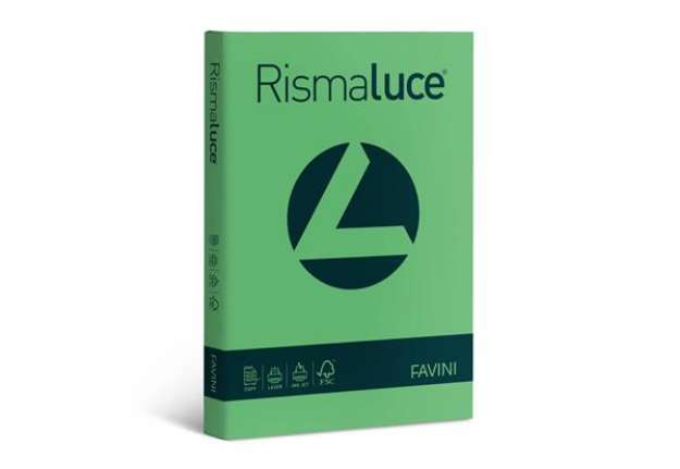 Immagine di Carta colorata Favini Rismaluce colori forti 140 g/m² A3 verde - Risma da 200 fogli - A65D213