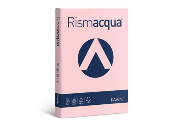 Immagine di Carta colorata Favini Rismacqua colori tenui 140 g/m² A3 rosa 10 - Risma da 200 fogli - A65S213