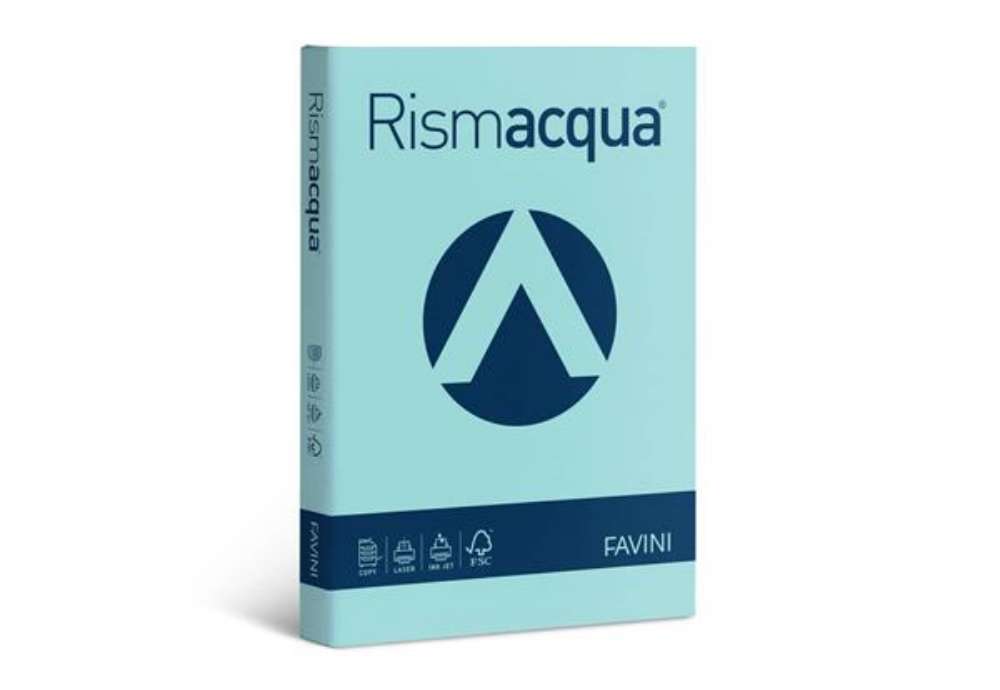 Immagine di Carta colorata Favini Rismacqua colori tenui 140 g/m² A3 celeste 08 - Risma da 200 fogli - A65T213