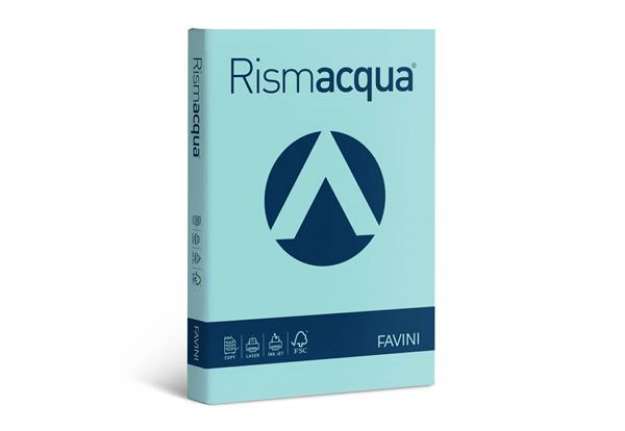 Immagine di Carta colorata Favini Rismacqua colori tenui 140 g/m² A3 celeste 08 - Risma da 200 fogli - A65T213