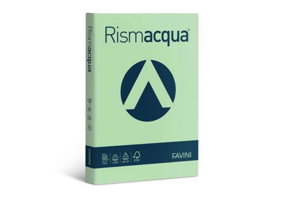 Immagine di Carta colorata Favini Rismacqua colori tenui 140 g/m² A3 verde chiaro 09 Risma da 200 fogli - A65P21