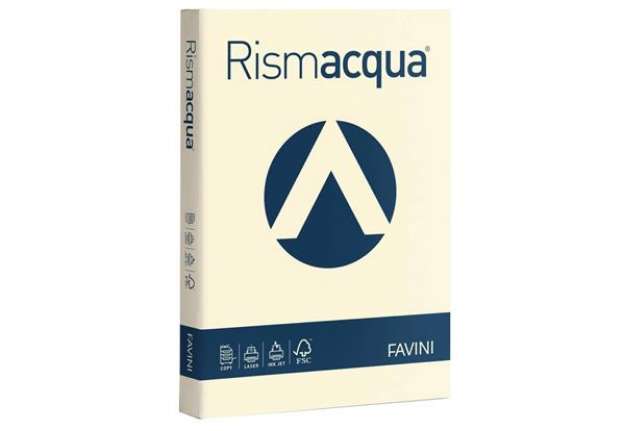 Immagine di Carta colorata Favini Rismacqua colori tenui 140 g/m² A3 avorio 110 - Risma da 200 fogli - A65Q213