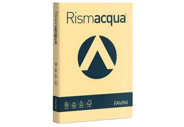 Immagine di Carta colorata Favini Rismacqua colori tenui 200 g/m² A4 camoscio 02 - Risma da 125 fogli - A67R104