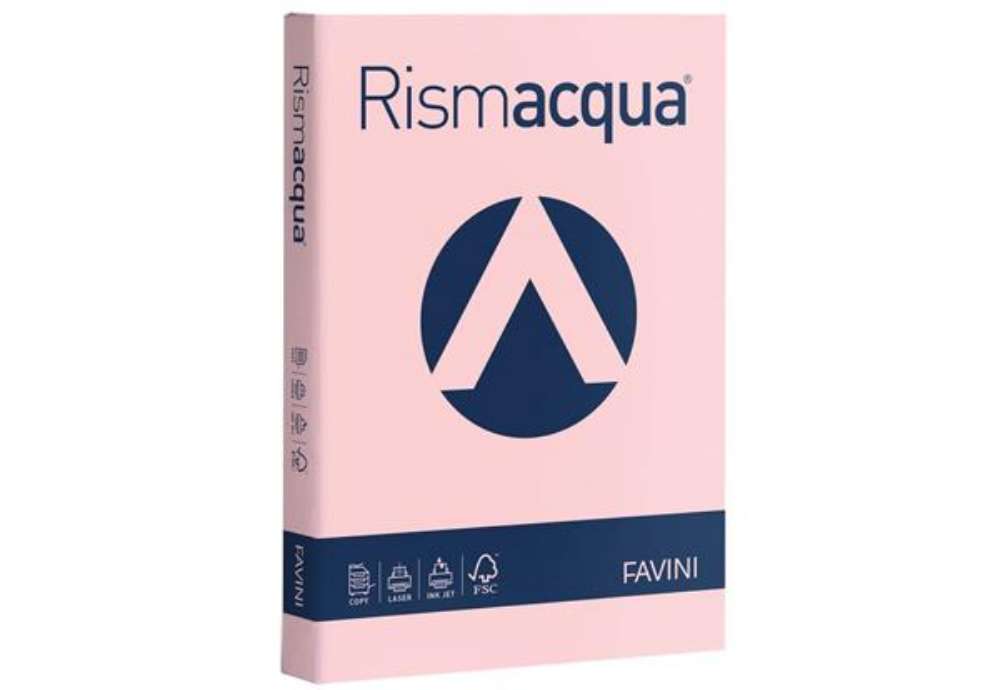Immagine di Carta colorata Favini Rismacqua colori tenui 200 g/m² A4 rosa 10 - Risma da 125 fogli - A67S104