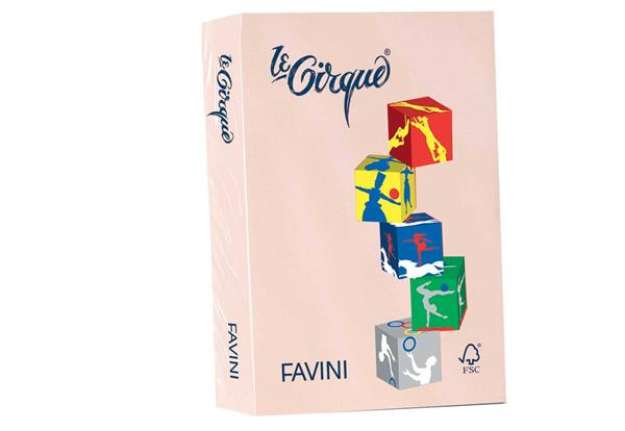 Immagine di Carta colorata FAVINI LE CIRQUE per tutte le tecnologie di stampa 80 g/m² A4 salmone 103  500 fogli