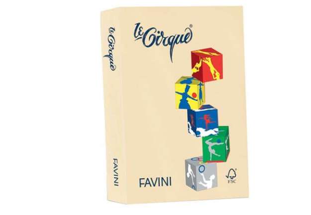 Immagine di Carta colorata FAVINI LE CIRQUE per tutte le tecnologie di stampa 80 g/m² A4 camoscio 105  500 fogli