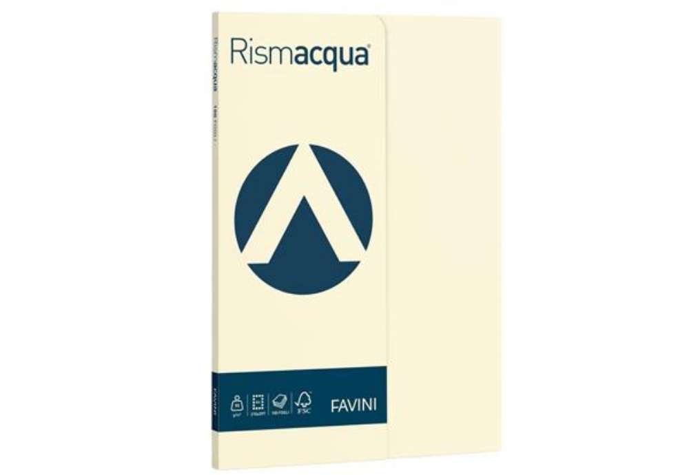 Immagine di Carta colorata Favini Rismacqua Small 90 g/m² A4 avorio Risma da 100 fogli - A69Q144