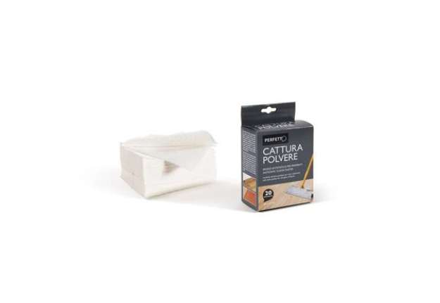 Immagine di Panni catturapolvere Perfetto 22x28 cm. bianco Conf. 20 pezzi - 0260I