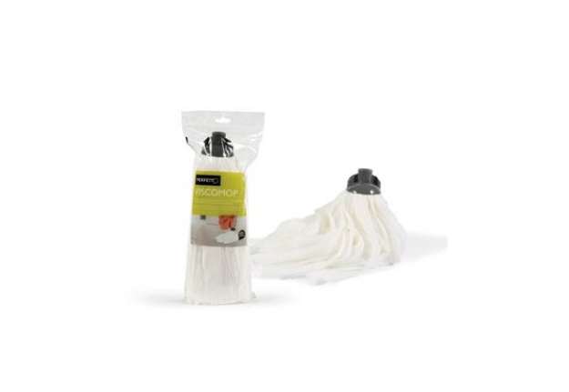 Immagine di Mop in viscosa Perfetto Factory 160 g bianco / coccia grigia 0028C