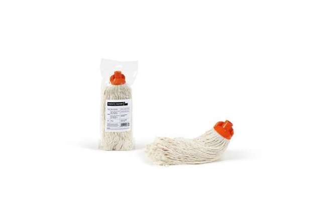 Immagine di Mop in cotone Perfetto Factory 280 g bianco / coccia arancio 0024F