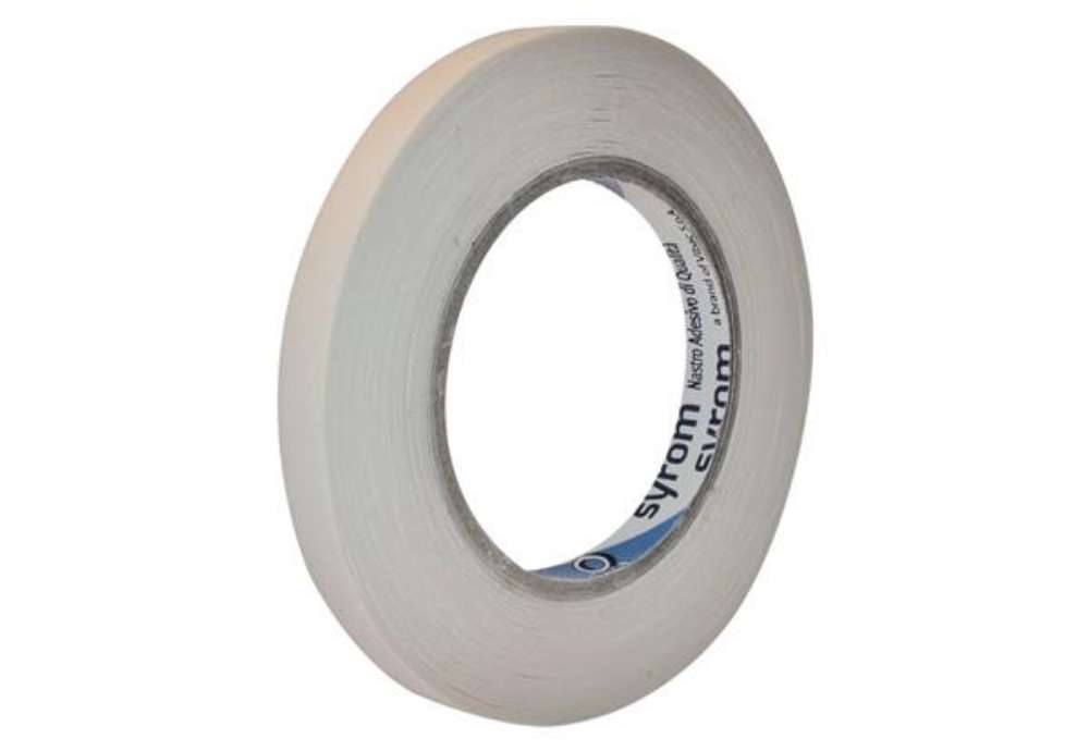 Immagine di Nastro biadesivo D.F.PLP 250 SYROM formato 12 mm x 50 m - materiale ppl trasparente - 3071