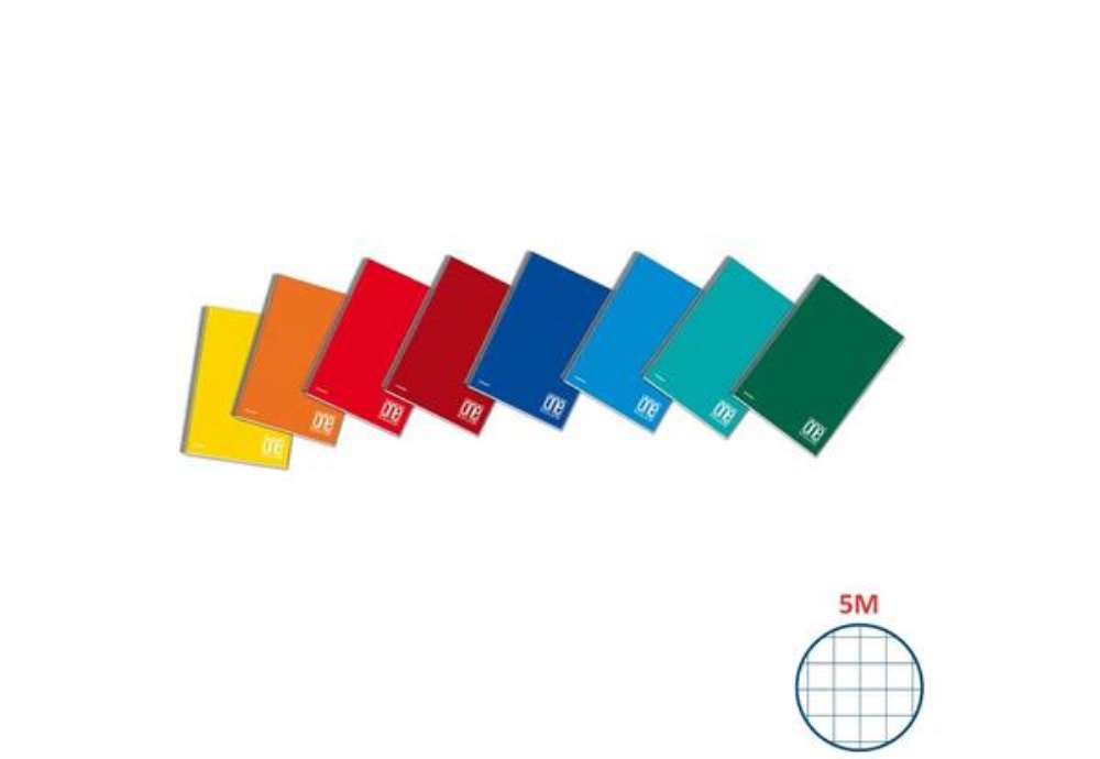 Immagine di Quaderno spiralato One Color A5+ 80 g/m² - 60 ff microperforati 5M - con fori per archiviazione - 11
